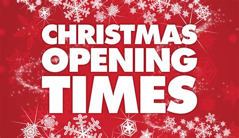 christmas opening times for m